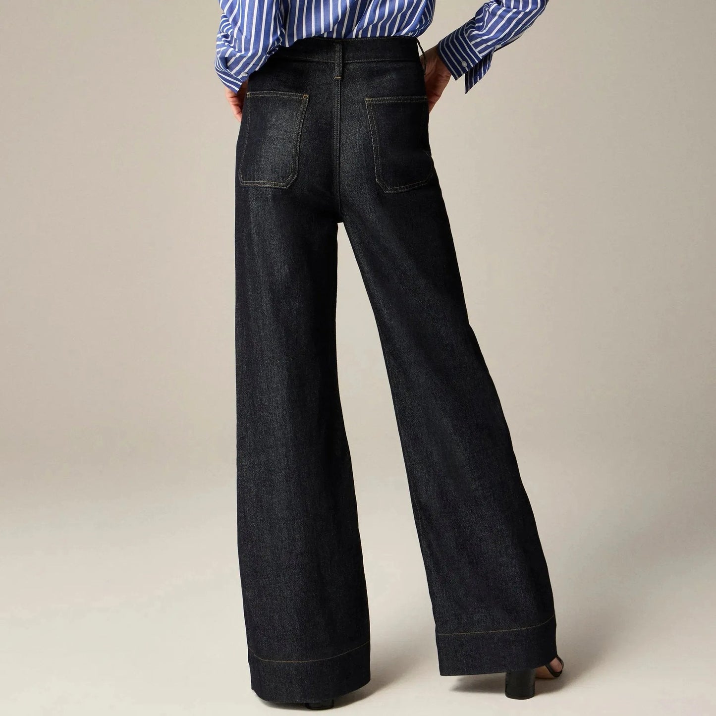 🔥Last Day 49% OFF-Tummy Control Sailor Wide Leg Jeans