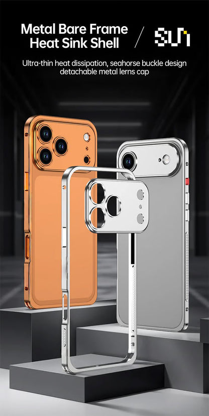 Aluminum Alloy Cooling Frame Heat Dissipation Case for iPhone 17 Series