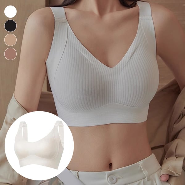 🎁Last Day Buy 1 Get 1 Free🔥Women's Ribbed Adjustable Wireless Bra