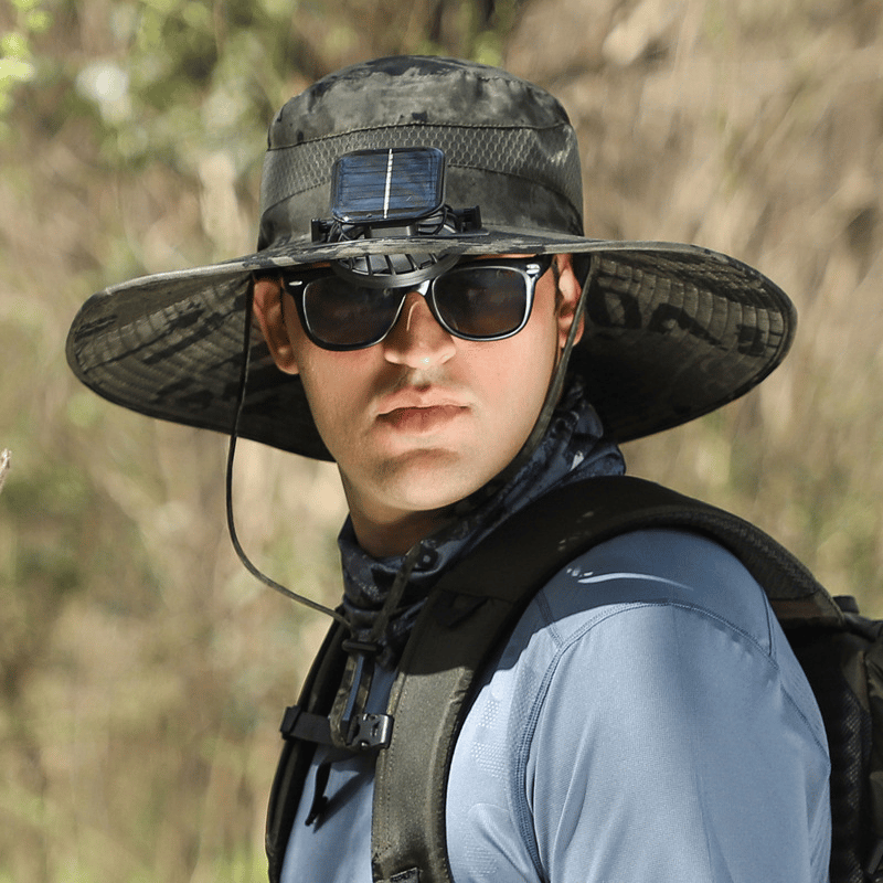 🔥Last Day 50% OFF -Ultralight Solar Fan Sun Hat – Lighter Than a Baseball!⚾(Only 11oz)
