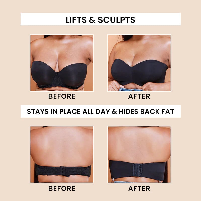 🏆LAST DAY SALE 49% OFF - Full Support Seamless Strapless Convertible Bandeau Bra