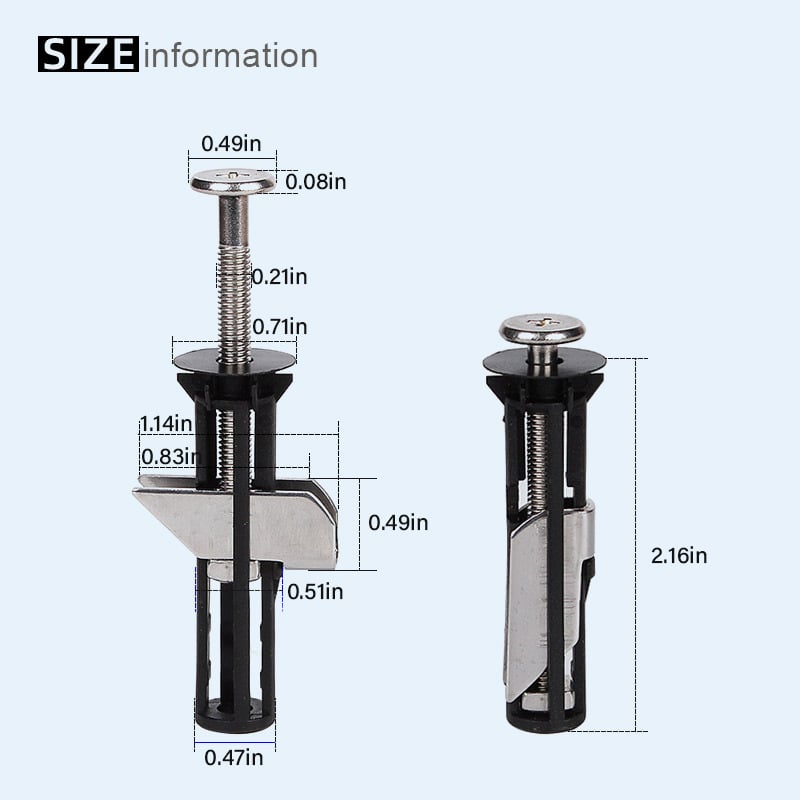 🔥Hot Sale🔥Heavy Duty Toilet Seat Fastener Bolt kit(A Set of 2 Pcs)🔥