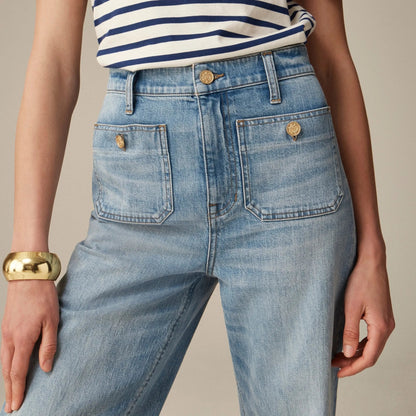 🔥Last Day 49% OFF-Tummy Control Sailor Wide Leg Jeans