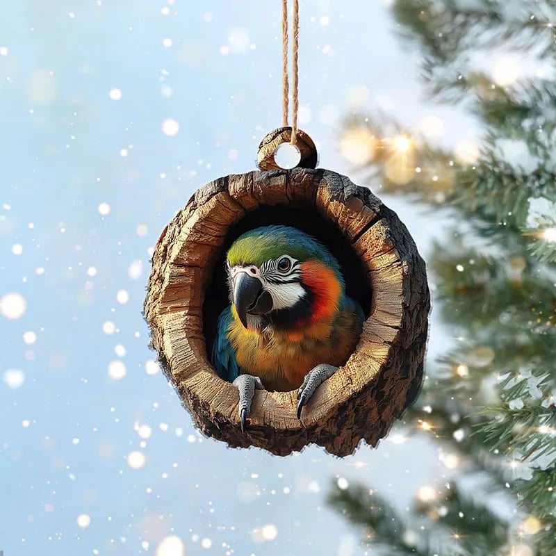 💖Not Just for Christmas Tree! Handmade Owl Ornaments & Raccoon Decorations, Matchable with Porch/Window Sill/Gift Wrapping🎁