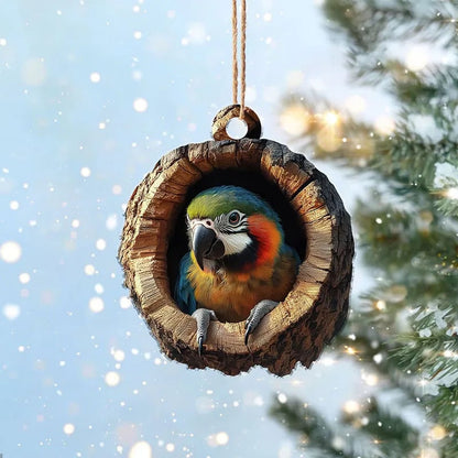 💖Not Just for Christmas Tree! Handmade Owl Ornaments & Raccoon Decorations, Matchable with Porch/Window Sill/Gift Wrapping🎁