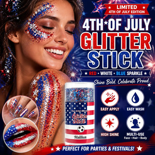 🎁LAST DAY 50% OFF-🦅4th of July Glitter Stick✨🔔Red, White & Blue Body & Hair Sparkle
