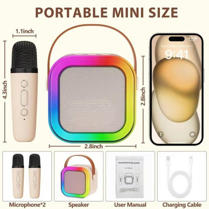 🔥Last Day 49% OFF-Fall Portable Wireless Karaoke Speaker with 2 wireless Microphone