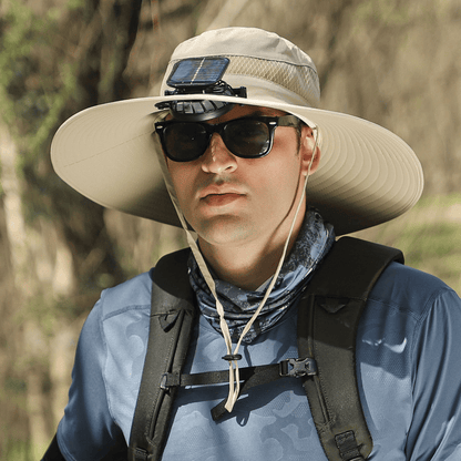 🔥Last Day 50% OFF -Ultralight Solar Fan Sun Hat – Lighter Than a Baseball!⚾(Only 11oz)