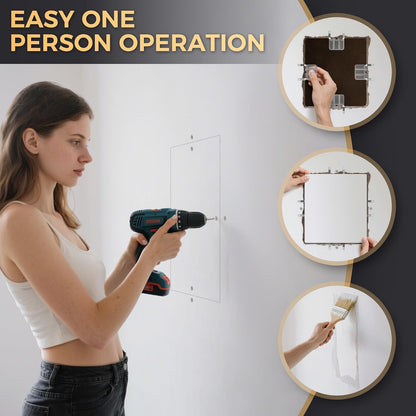 Drywall Repair Clips Kit - No-Stud Wall Patch Support