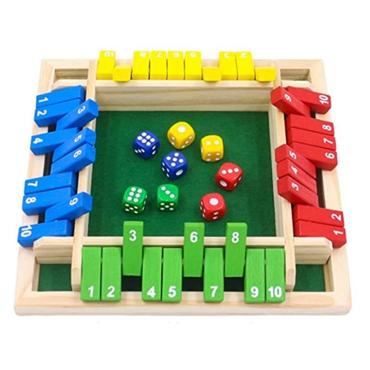 🔥Last Day 49% OFF✨SHUT THE BOX-WOODEN DICE BOARD GAME