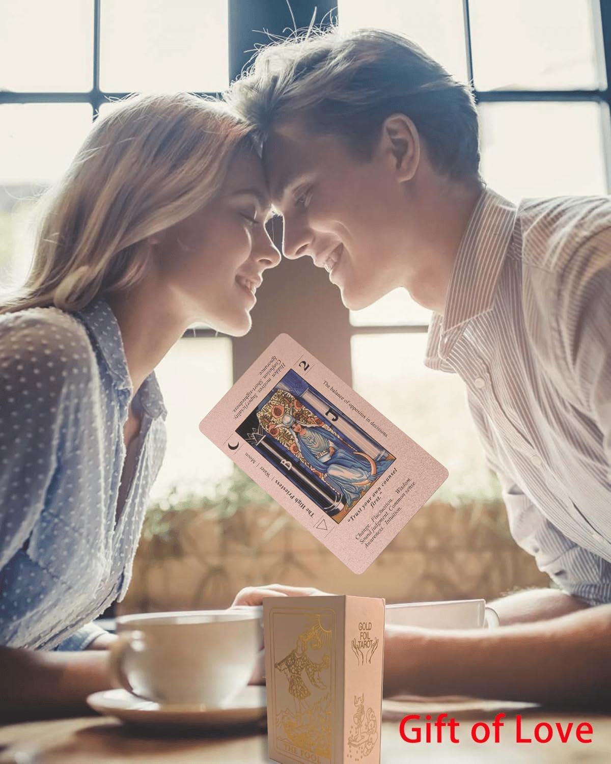 🔥Last Day 49% OFF✨Witchy Cauldron Rose Gold Tarot Cards with Guide Book🔮