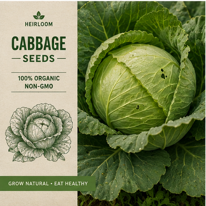 Last Day 49% OFF🔥 - 🥬 Giant Organic Cabbage Seeds