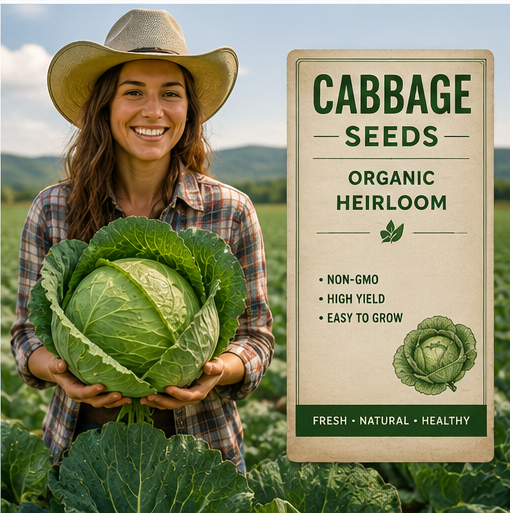 Last Day 49% OFF🔥 - 🥬 Giant Organic Cabbage Seeds