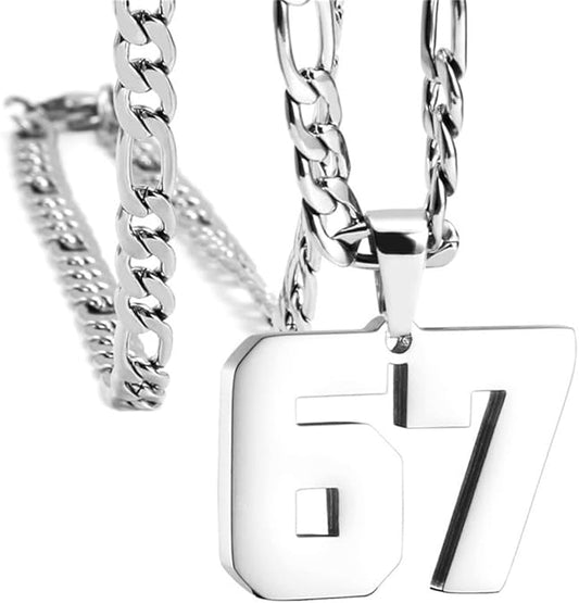 Hot Sale 49% OFF🔥Unisex 67 Number Pendant Necklace - 67 Number Pendant Necklace