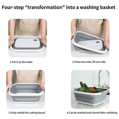 🔥🌡️Last Day Promotion 49% Off🍗🥗BBQ & Meal Prep Tub | Collapsible Prep Tub🍖🏕️