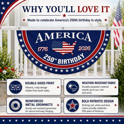 Flash Sale 60% OFF⭐Veteran Made - USA 250 YEARS COMMEMORATIVE BANNER