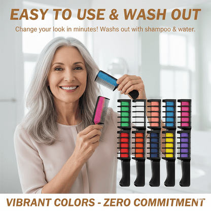 🔥LAST DAY PROMOTION SAVE 49%-Festive Fun Hair Chalk Combs