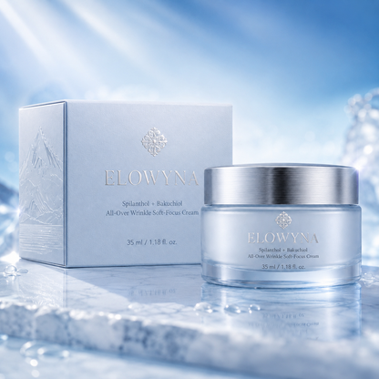 🧠👩‍🔬 Elowyna™ Spilanthol + Bakuchiol All-Over Wrinkle Soft-Focus Cream – Face, Neck, Chest, Hands & Crepey Skin – Smooth, Firm & Blur – 70% OFF Today