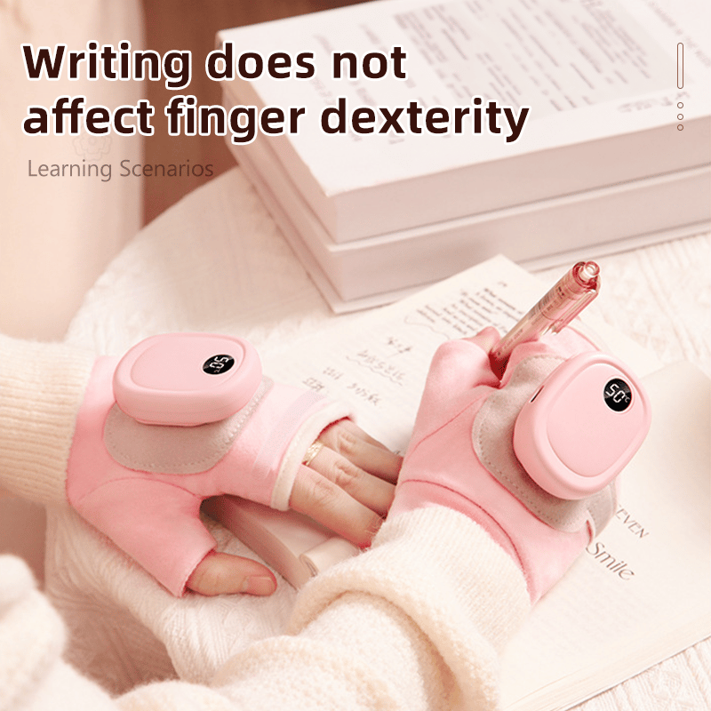 🔥Last Day 49% OFF💖✨Smart Thermostatic Heated Fingerless Gloves | Warm + Flexible + All-Day Cozy 🤗