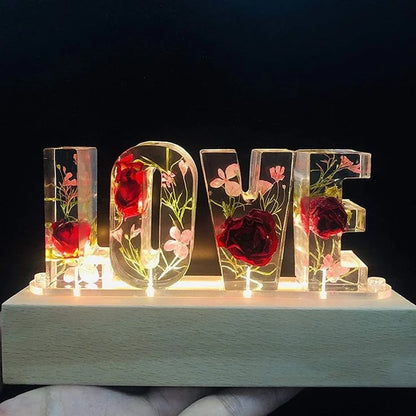 🔥Last Day 49% OFF - 🌸Flowers Resin Night Light