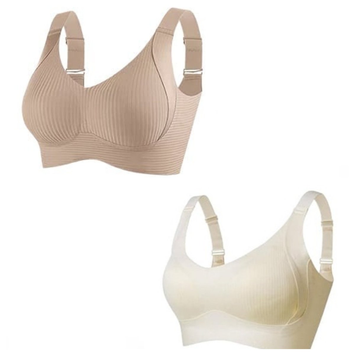 🎁Last Day Buy 1 Get 1 Free🔥Women's Ribbed Adjustable Wireless Bra
