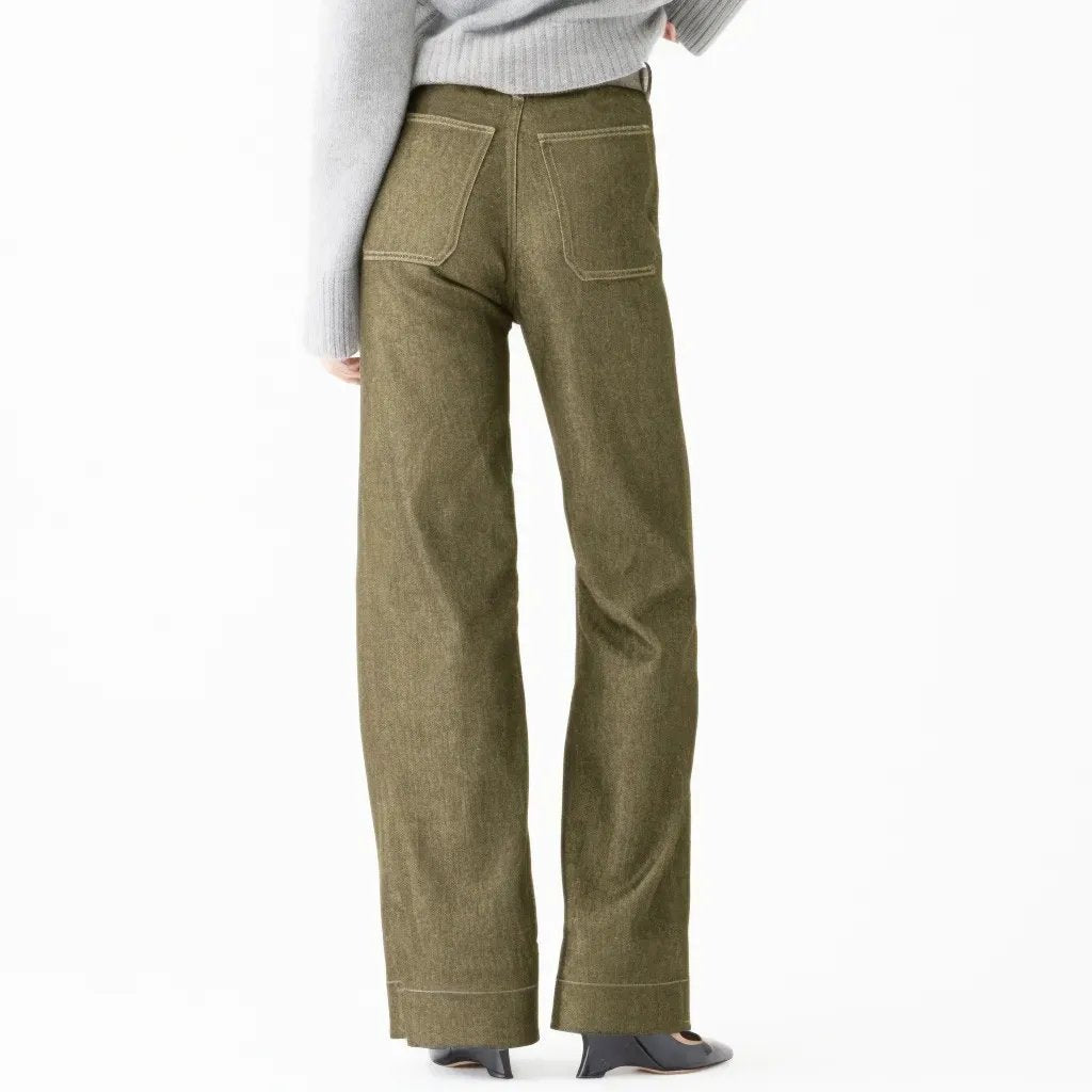 🔥Last Day 49% OFF-Tummy Control Sailor Wide Leg Jeans
