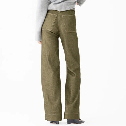 🔥Last Day 49% OFF-Tummy Control Sailor Wide Leg Jeans