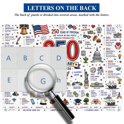 🧩 Patriotic America Jigsaw Puzzle 1000 Pieces 🎁 Buy 2 Free Shipping
