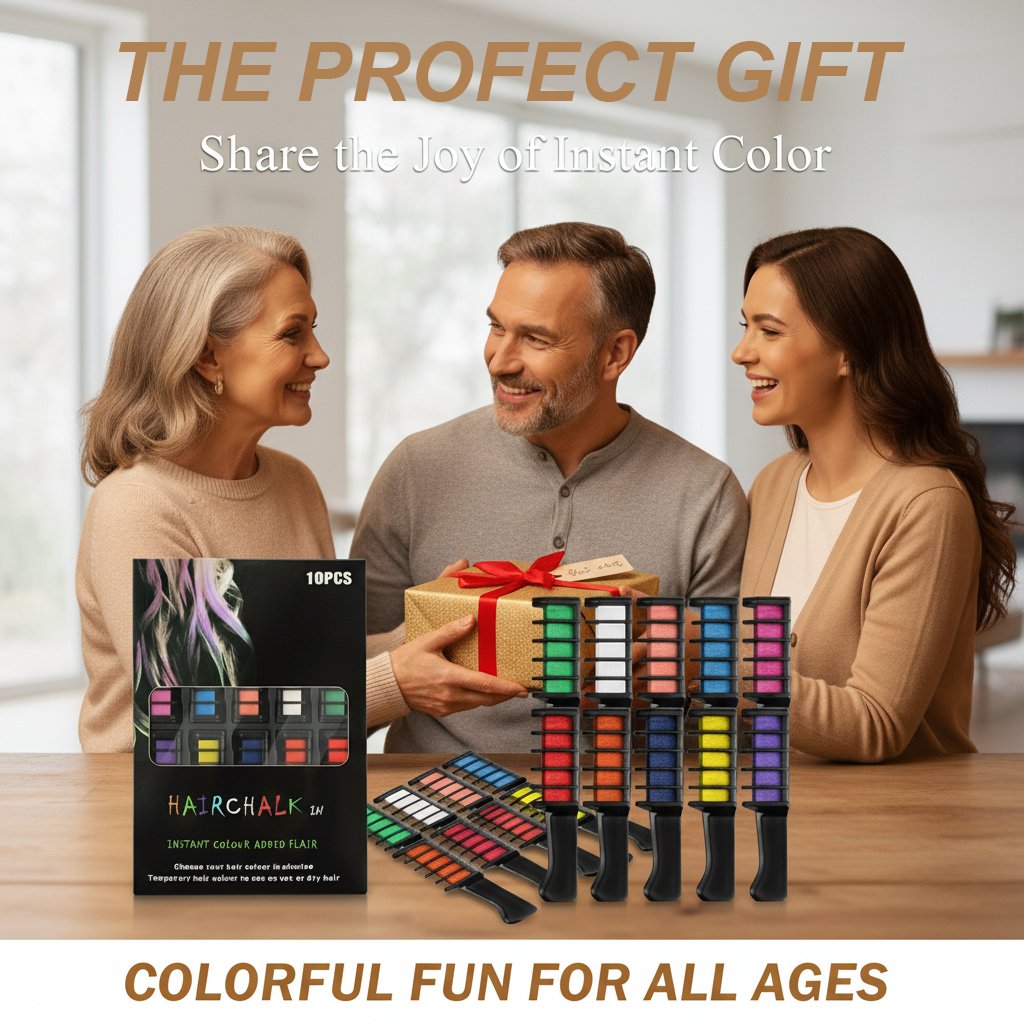 🔥LAST DAY PROMOTION SAVE 49%-Festive Fun Hair Chalk Combs