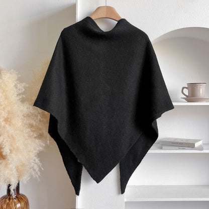 💕Elegant Women's Solid Color Wool Blend Shawl-Timeless Solid Hue for All Looks