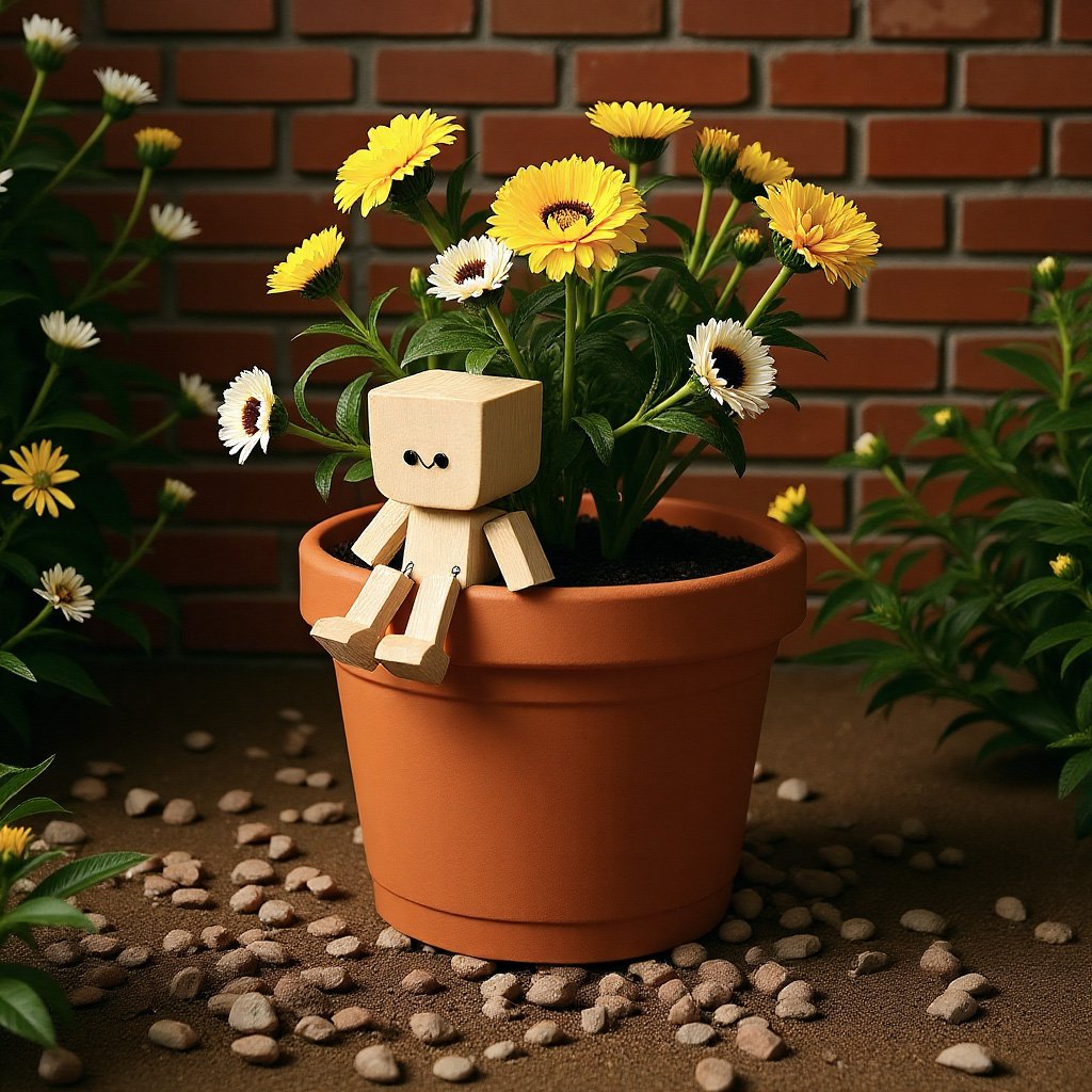 🎁Last Day 50% OFF🔥Handmade Charming Little Wooden Figure That Sways with 12PCS Magnetic Expressions