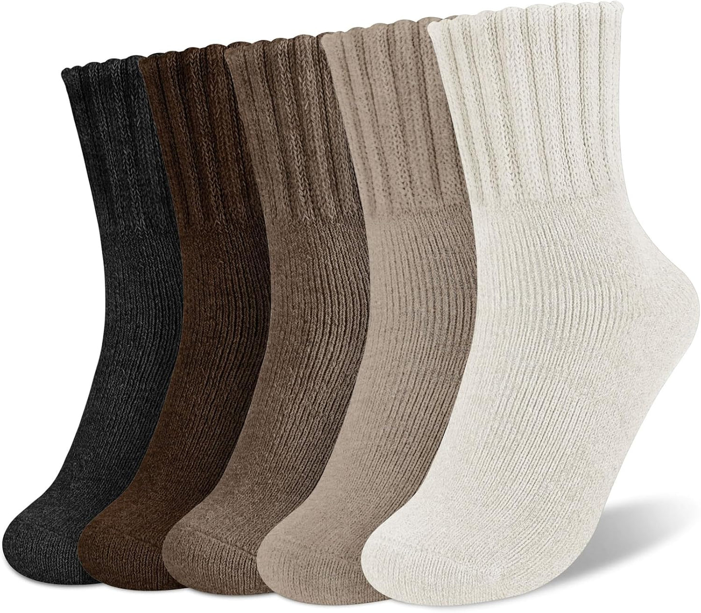 🔥LAST DAY 49% OFF -5 Pairs Women's Solid Mid-calf Socks
