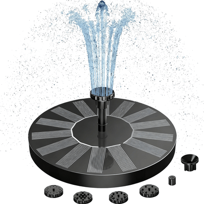 🏆Flash Sale⚡Solar Bath Fountain with 6 Nozzle