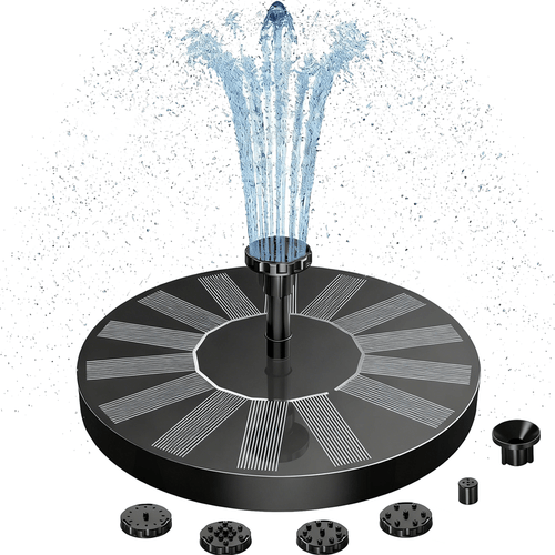 🏆Flash Sale⚡Solar Bath Fountain with 6 Nozzle