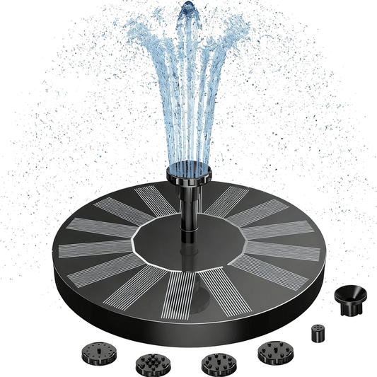 🏆Flash Sale⚡Solar Bath Fountain with 6 Nozzle