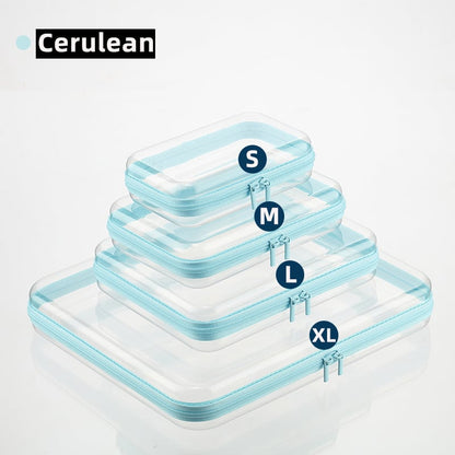 Clear Organizer Storage Box Clear Hard Zipper Case