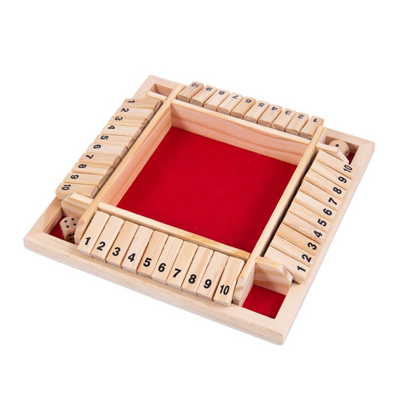 🔥Last Day 49% OFF✨SHUT THE BOX-WOODEN DICE BOARD GAME