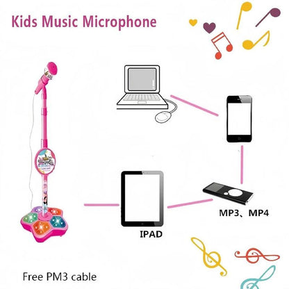 🔥Last Day 49% OFF - Microphone Toy, Karaoke Machine Toy with Light