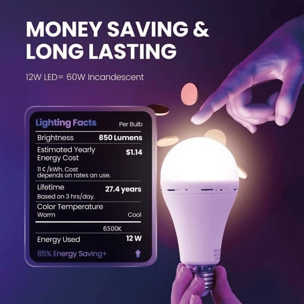 🔥LAST DAY PROMOTION SAVE 49%-Rechargeable Emergency Light Bulbs