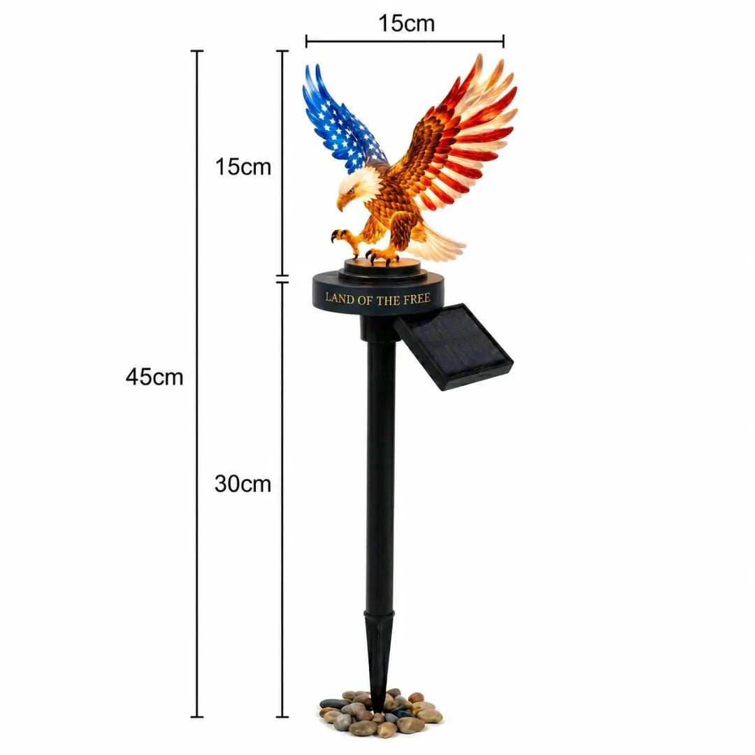 🔥Last Day 49% OFF-Solar Eagle Garden Light – A Glowing Tribute to American Freedom-Buy 2 Free shipping