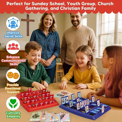 🔥LAST DAY SALE 49% OFF!?️Guess Bible Who Am I Board Games✝️