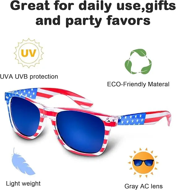 Flash Sale 60% OFF⭐ - 3 Pairs American Flag Sunglasses