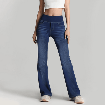 🏆LAST DAY SALE 49% OFF - High Waisted Pockets Washed Casual Bootcut Jeans