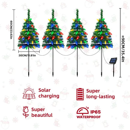 🎄4-in-1 Aurora Haven Outdoor LED Light (with 80 strawberry decorations)