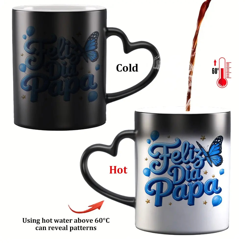 🔥Last Day 50% OFF - Magic Color Changing Mug with Heart Handle - 11OZ