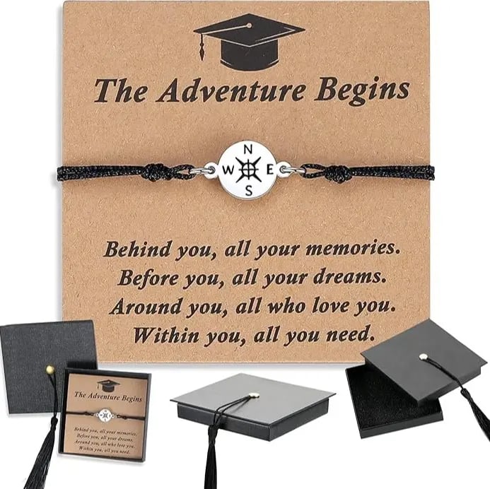 🎁Graduation Compass Bracelet for Class of 2026🎓