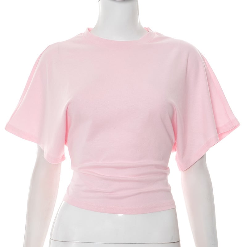 📢2025 New Products👕Women's Solid Color Round Neck Tee – Breathable Fabric & Timeless Style for Every Occasion