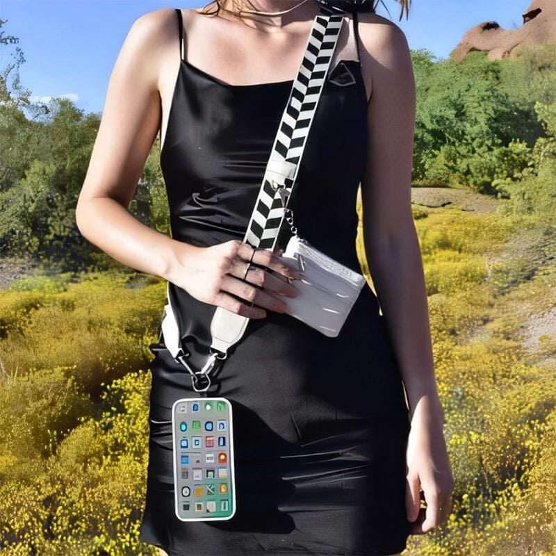 💖HOT SALE-49% OFF📱Crossbody Phone Strap with Zippered Pouch