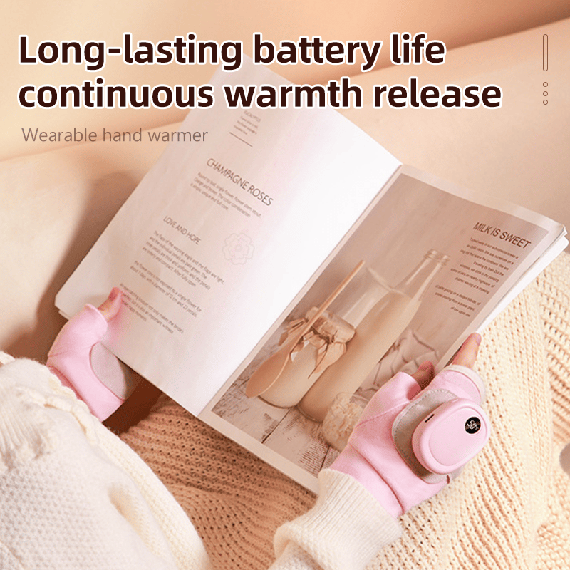 🔥Last Day 49% OFF💖✨Smart Thermostatic Heated Fingerless Gloves | Warm + Flexible + All-Day Cozy 🤗