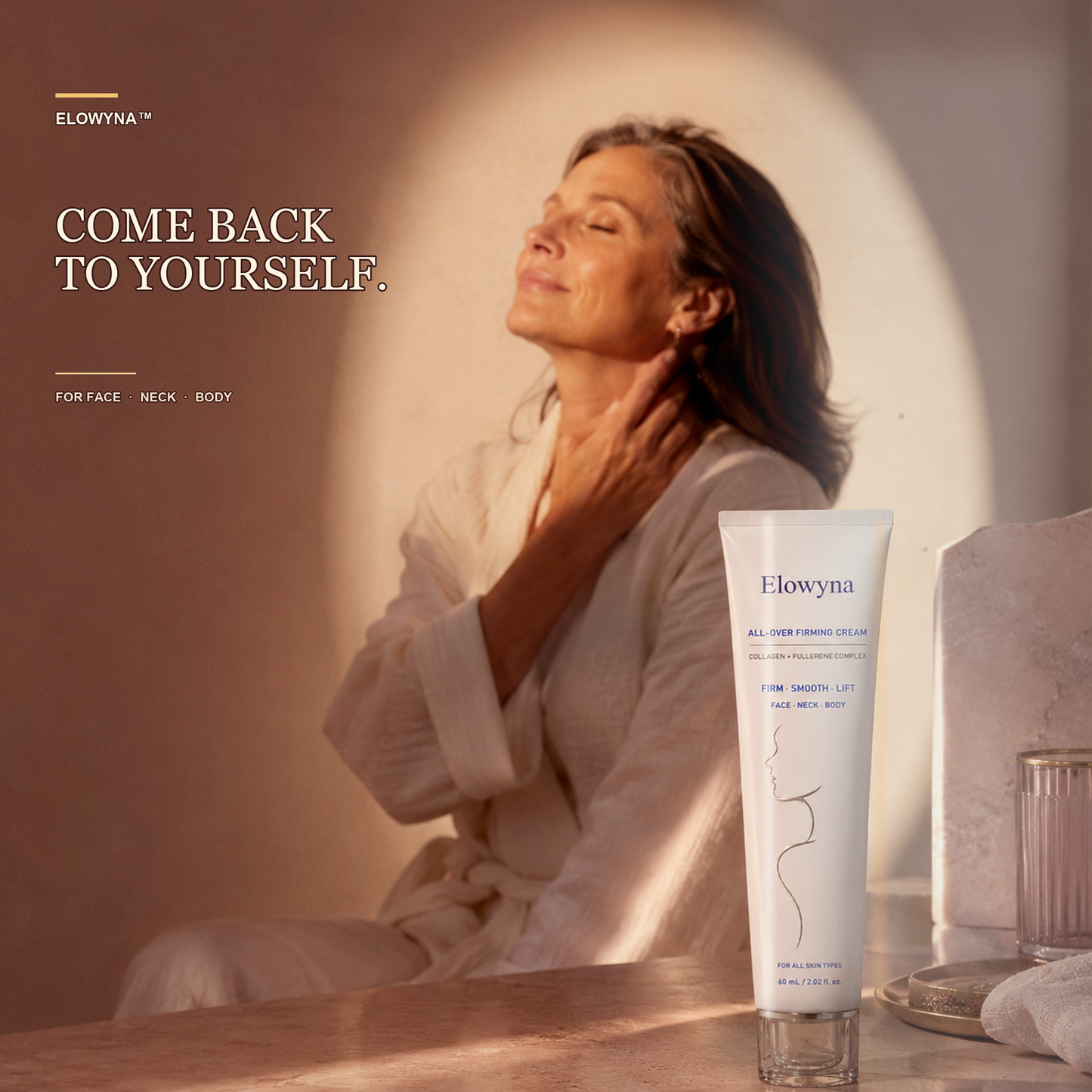 🧴✨ Elowyna All-Over Firming Cream – FDA-Compliant Formula for Men & Women – Firm, Smooth & Brighten from Face to Body